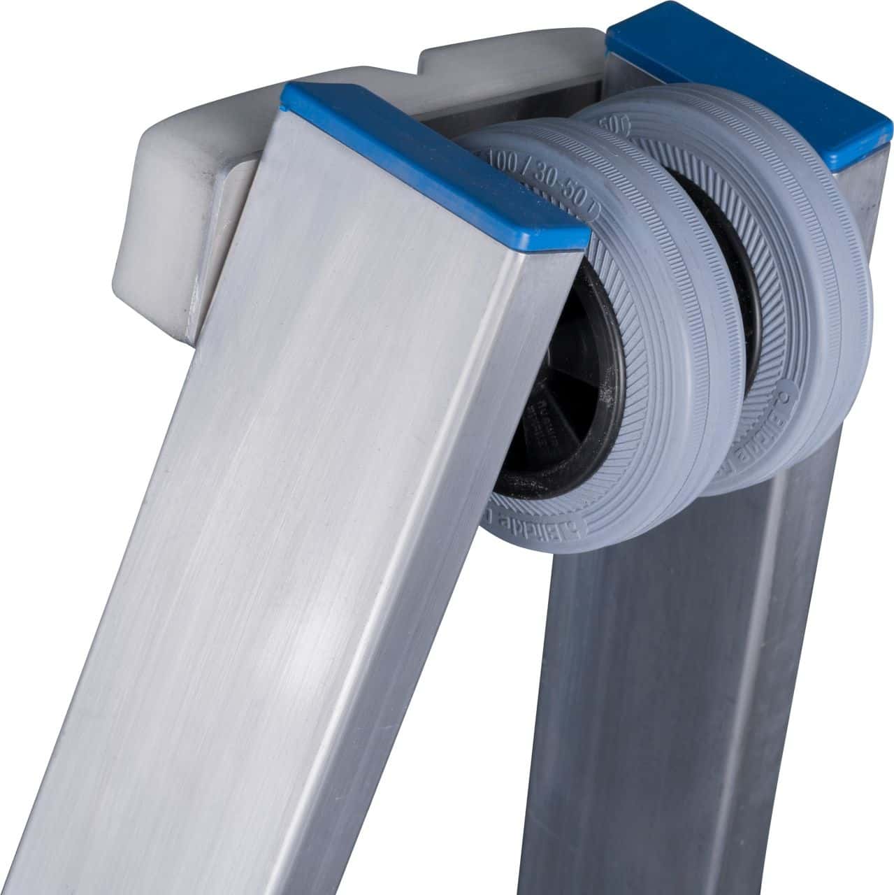 KRAUSE-Systems STABILO GlasreinigerLeiter-Sets Detail Detailansicht der KRAUSE-Systems STABILO® GlasreinigerLeiter-Sets mit Rollen