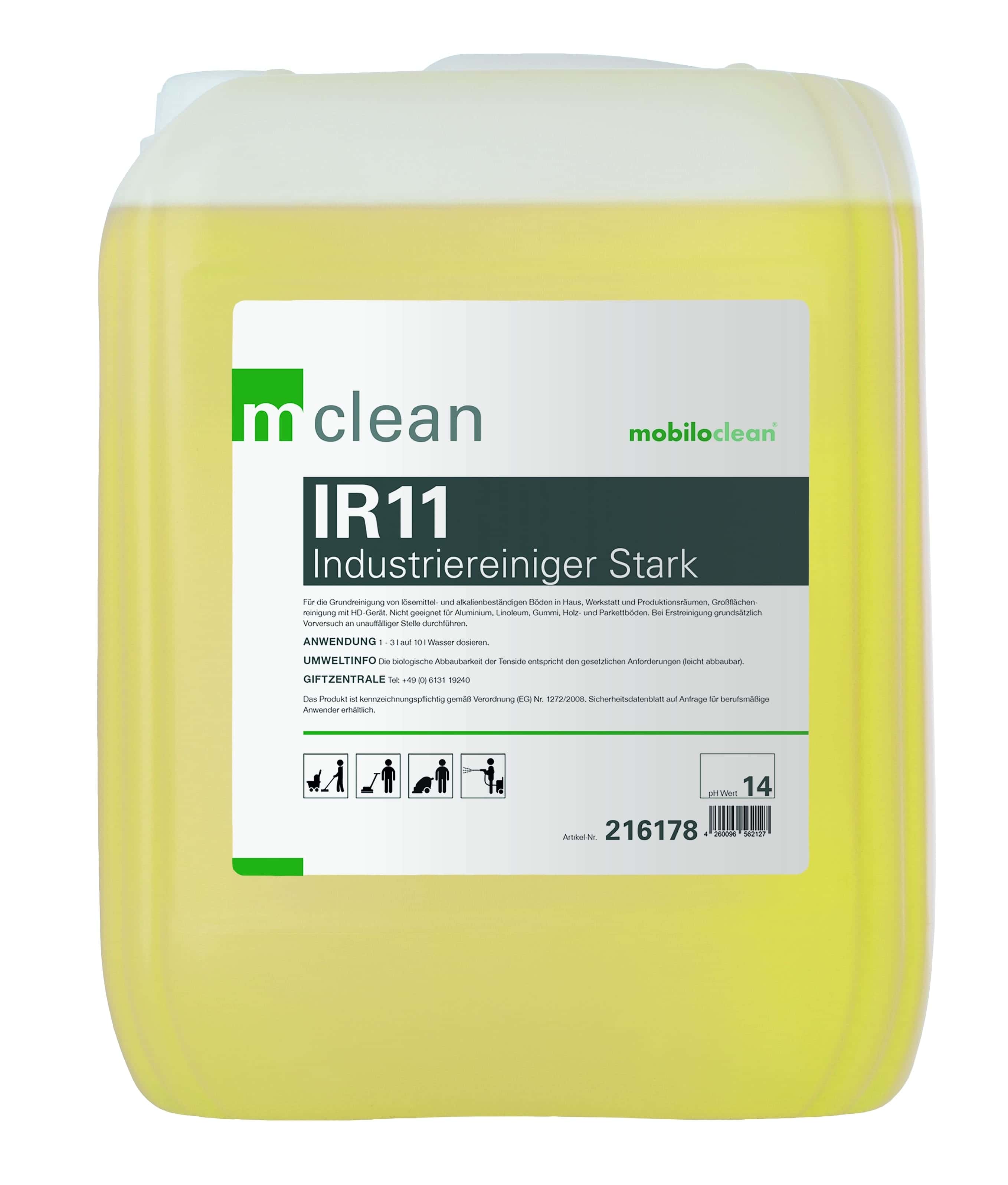 mclean IR11 Industriereiniger-Kanister mclean IR11 Industriereiniger im gelben Kanister mit Etikett