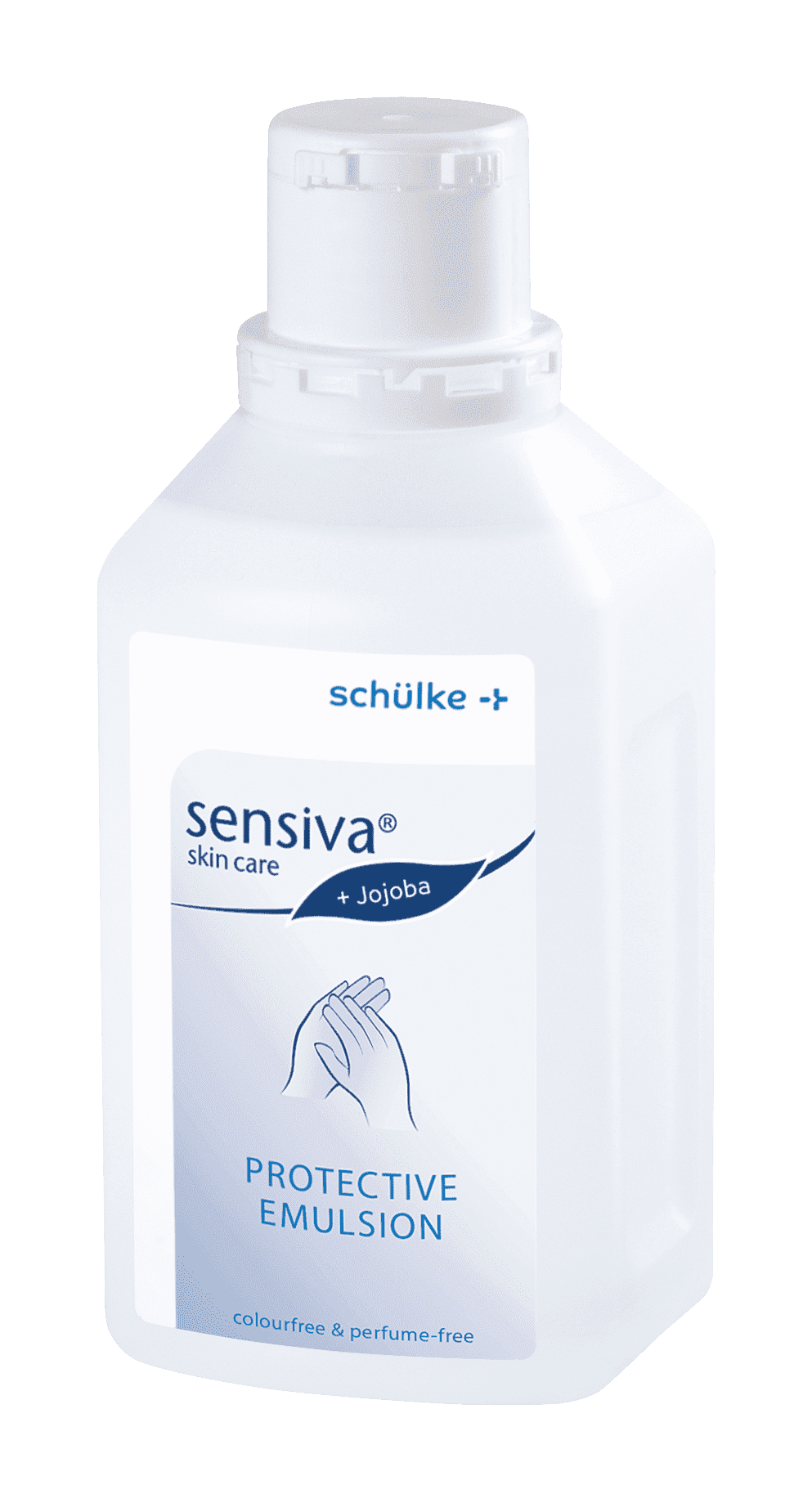 Schülke sensiva Hautpflege + Jojoba Protective Emulsion, farb- und parfümfrei, 1000 ml Flasche für Hautschutz und Pflege. Schülke sensiva Hautpflege + Jojoba Protective Emulsion, farb- und parfümfrei, 1000 ml Flasche für Hautschutz und Pflege.