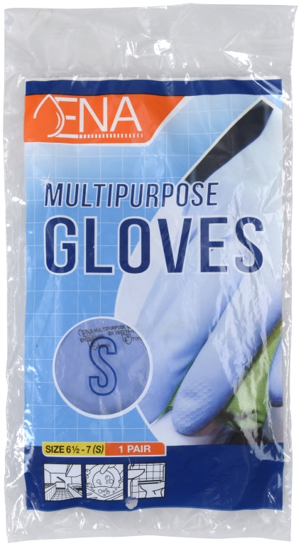 ENA Multipurpose Haushaltshandschuhe Latex blau, Gr. S