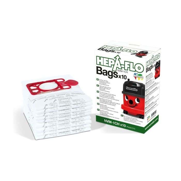 Numatic Hepa-Flo Staubsaugerbeutel NVM-1CH im 10er-Pack mit Kartonverpackung für professionelle Staubsauger Numatic Hepa-Flo Staubsaugerbeutel NVM-1CH im 10er-Pack mit Kartonverpackung für professionelle Staubsauger
