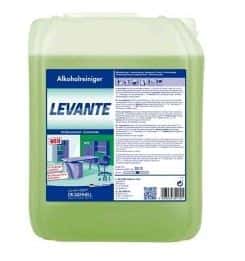 Dr. Schnell Levante Alkoholreiniger im grünen 10-Liter-Kanister mit blauem Etikett für die professionelle Unterhaltsreinigung Dr. Schnell Levante Alkoholreiniger im grünen 10-Liter-Kanister mit blauem Etikett für die professionelle Unterhaltsreinigung