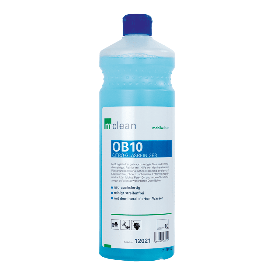 mclean OB10 Citro Glasreiniger mclean OB10 Citro-Glasreiniger in Flasche mit blauer Flüssigkeit