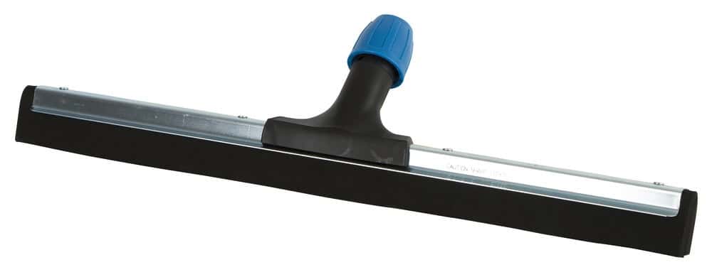 Moerman Hybrid-Bodenwischer mit schwarzem Gummiblatt und blauem Griffanschluss