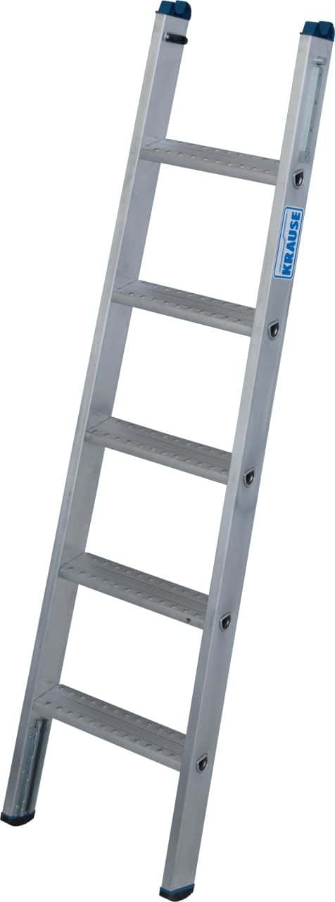 KRAUSE Aluminiumleiter mit sechs Stufen KRAUSE Aluminiumleiter mit sechs Stufen und rutschfesten Sprossen