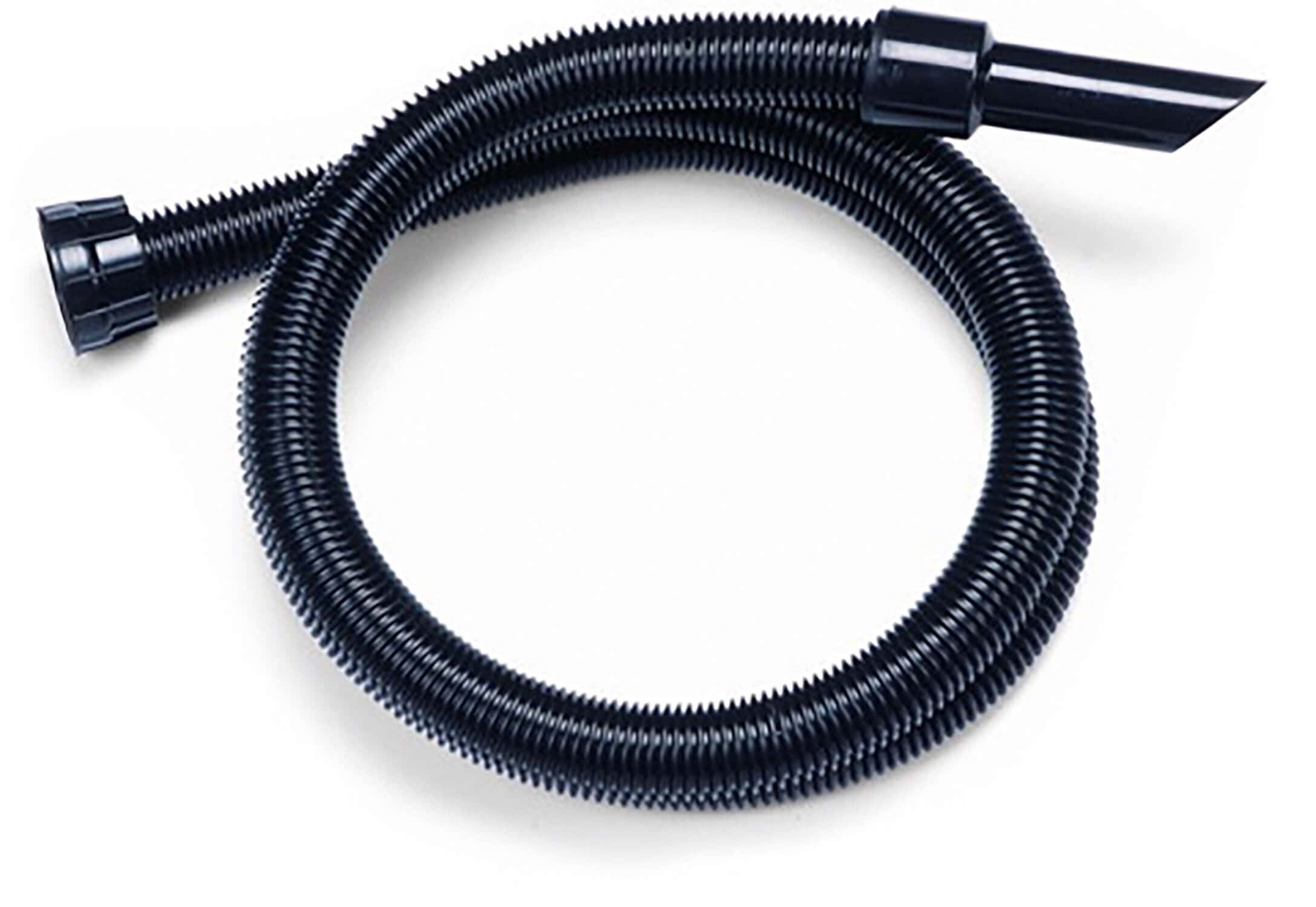 Staubsauger-Saugschlauch mit Fugendüse Schwarzer Staubsauger-Saugschlauch mit flexiblem Rippendesign und integrierter Fugendüse für die professionelle Reinigung