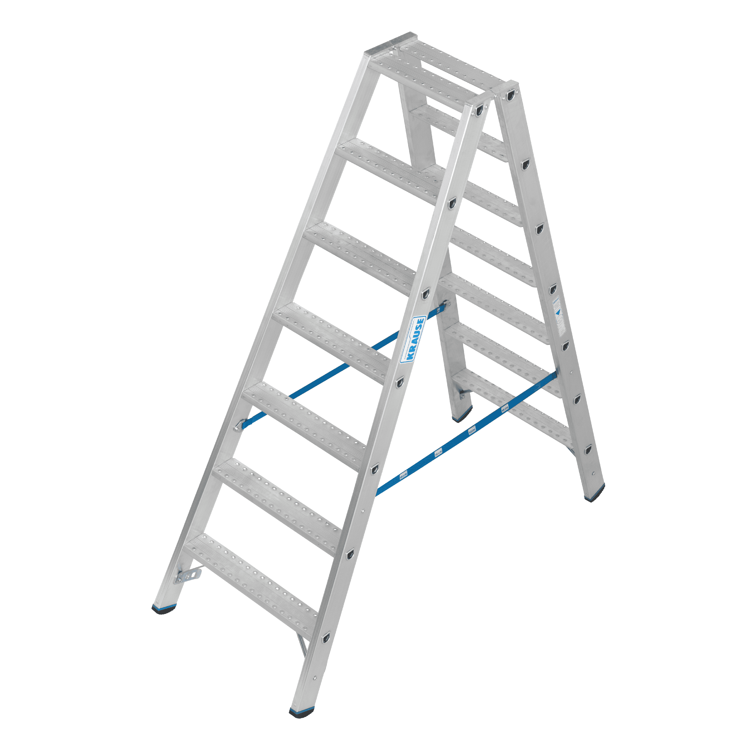KRAUSE STABILO Doppelleiter 2 x 7 Stufen KRAUSE-Systems STABILO® Doppelleiter mit R13-Stufen, 2 x 7 Stufen, ca. 3,20 m hoch.