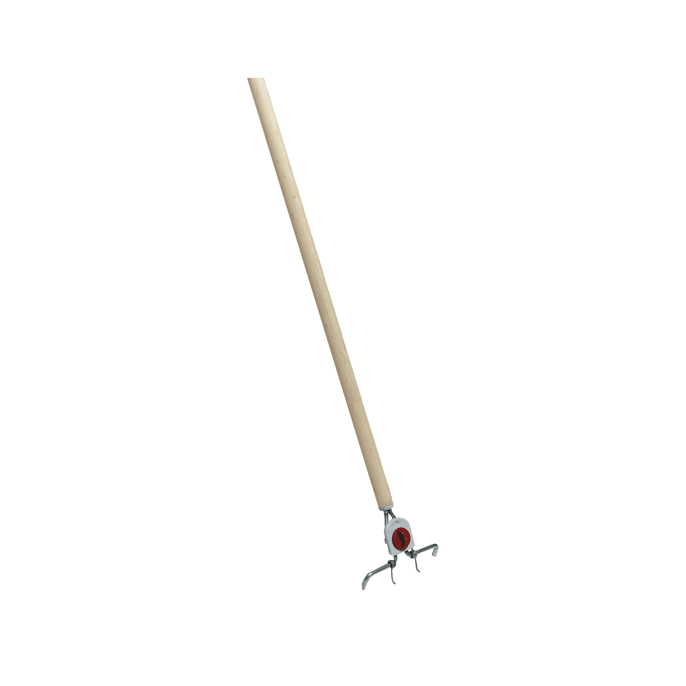 BECO Patentholzgriff mit zwei Zinken BECO Patentstiel Holz mit zwei Zinken und rotem Griffdetail
