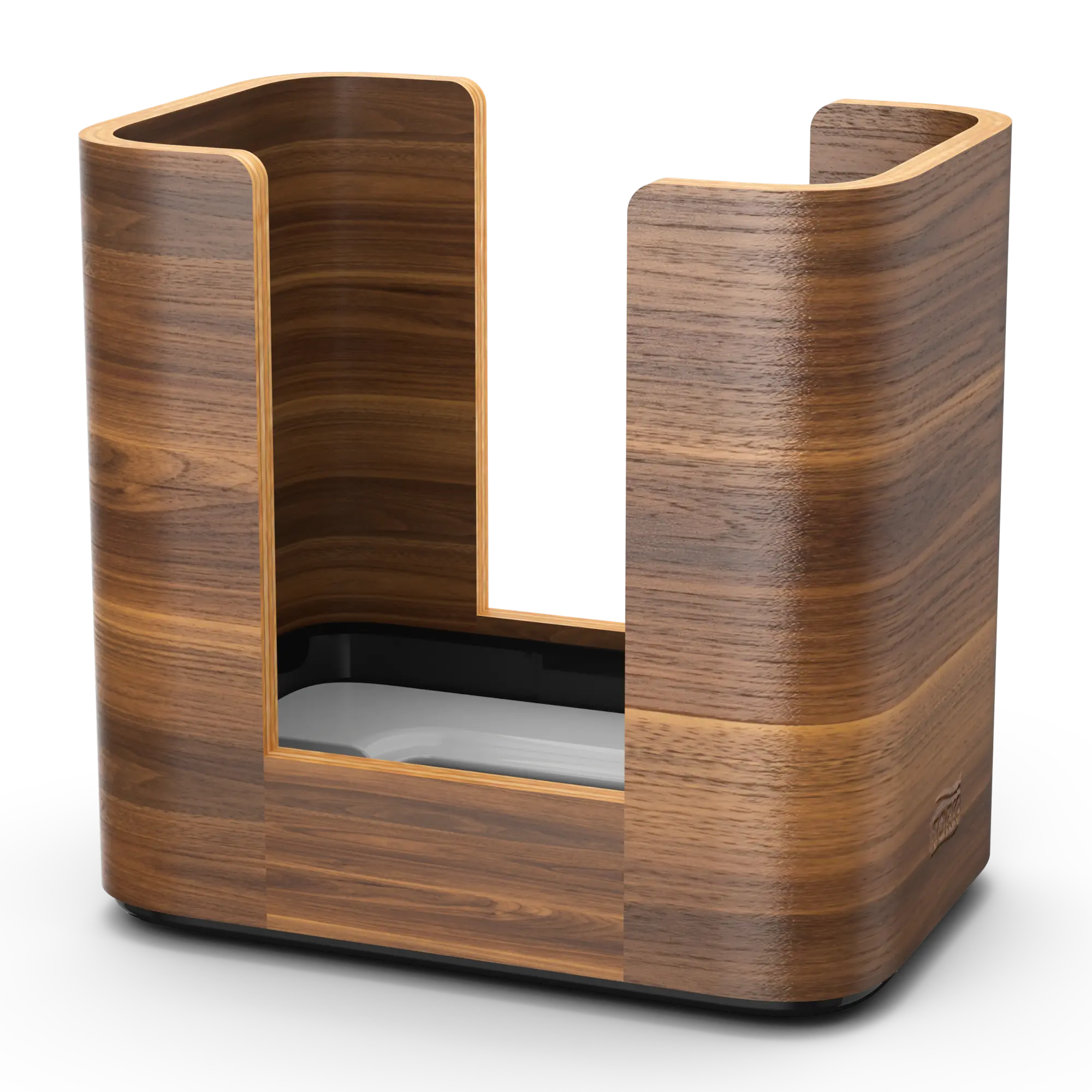 Schreibtisch-Organizer aus Holz mit offenen Fächern Holzorganizer mit modernem Design und offenen Fächern.