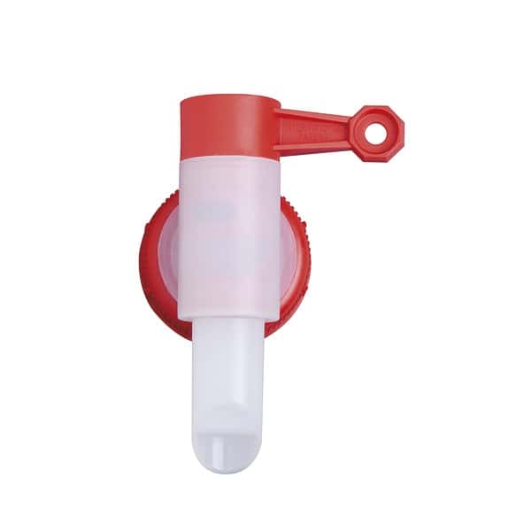 Buzil H620 Zapfhahn für 10-Liter-Kanister Buzil Dosierhilfe H620 Abfüllhahn für 10-l-Kanister in rot und transparent.