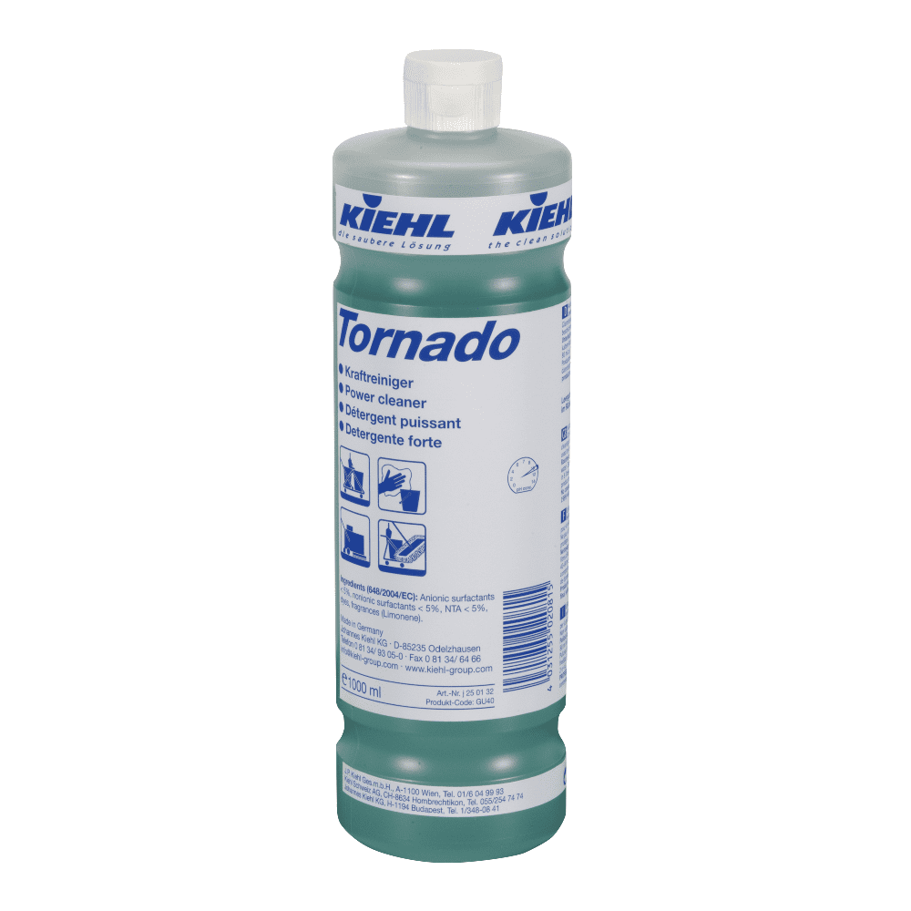 Kiehl Tornado Power Cleaner Flasche Kiehl Tornado Kraftreiniger in der 1000-ml-Flasche mit klarem Etikett