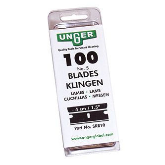 Unger Ersatzklingen SRB10, 100 Stück – 10 × 4 cm