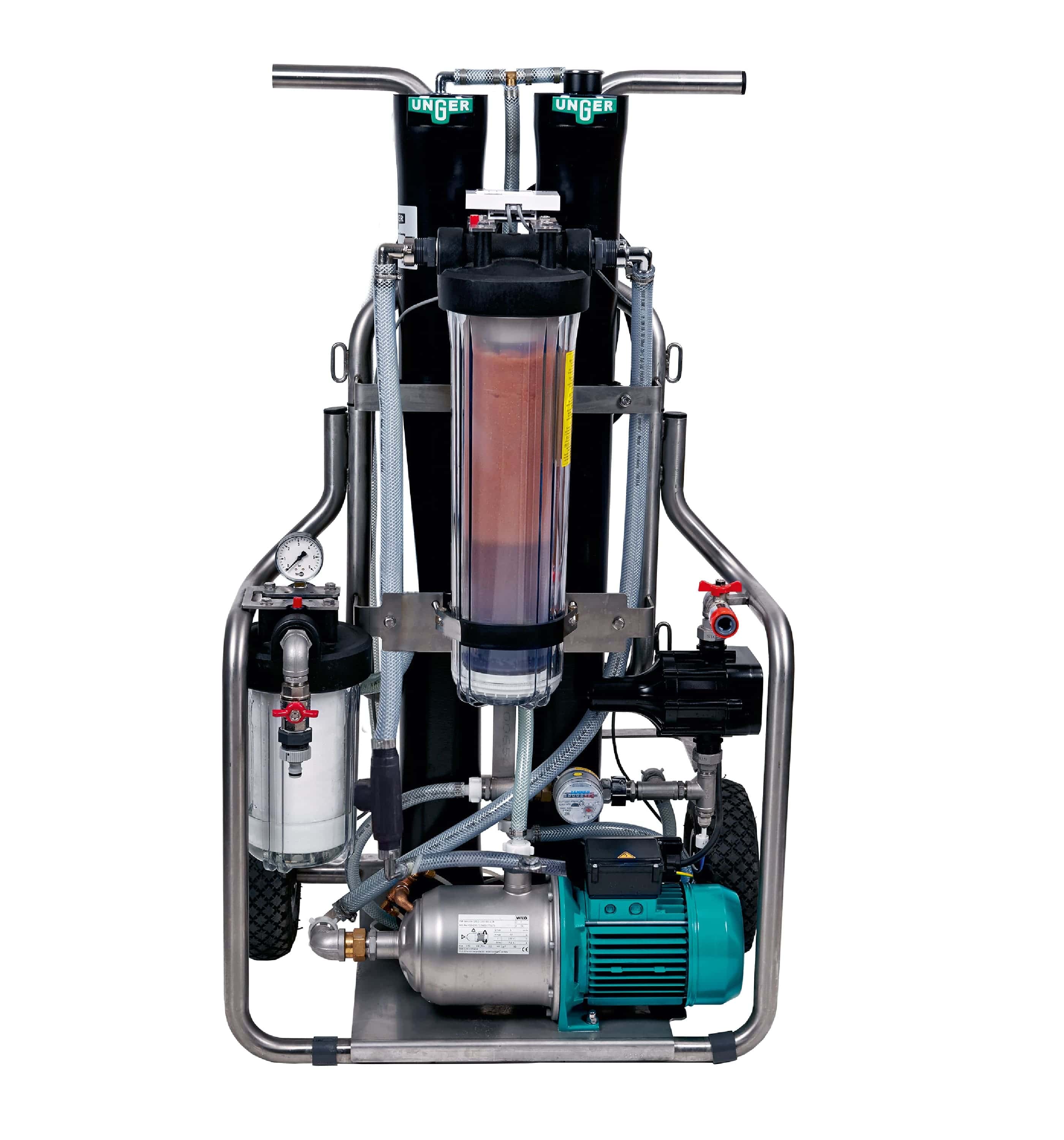 Unger RO60C Hochleistungsfilter Unger Hochleistungsfilter mit transparentem Tank und Motoransicht