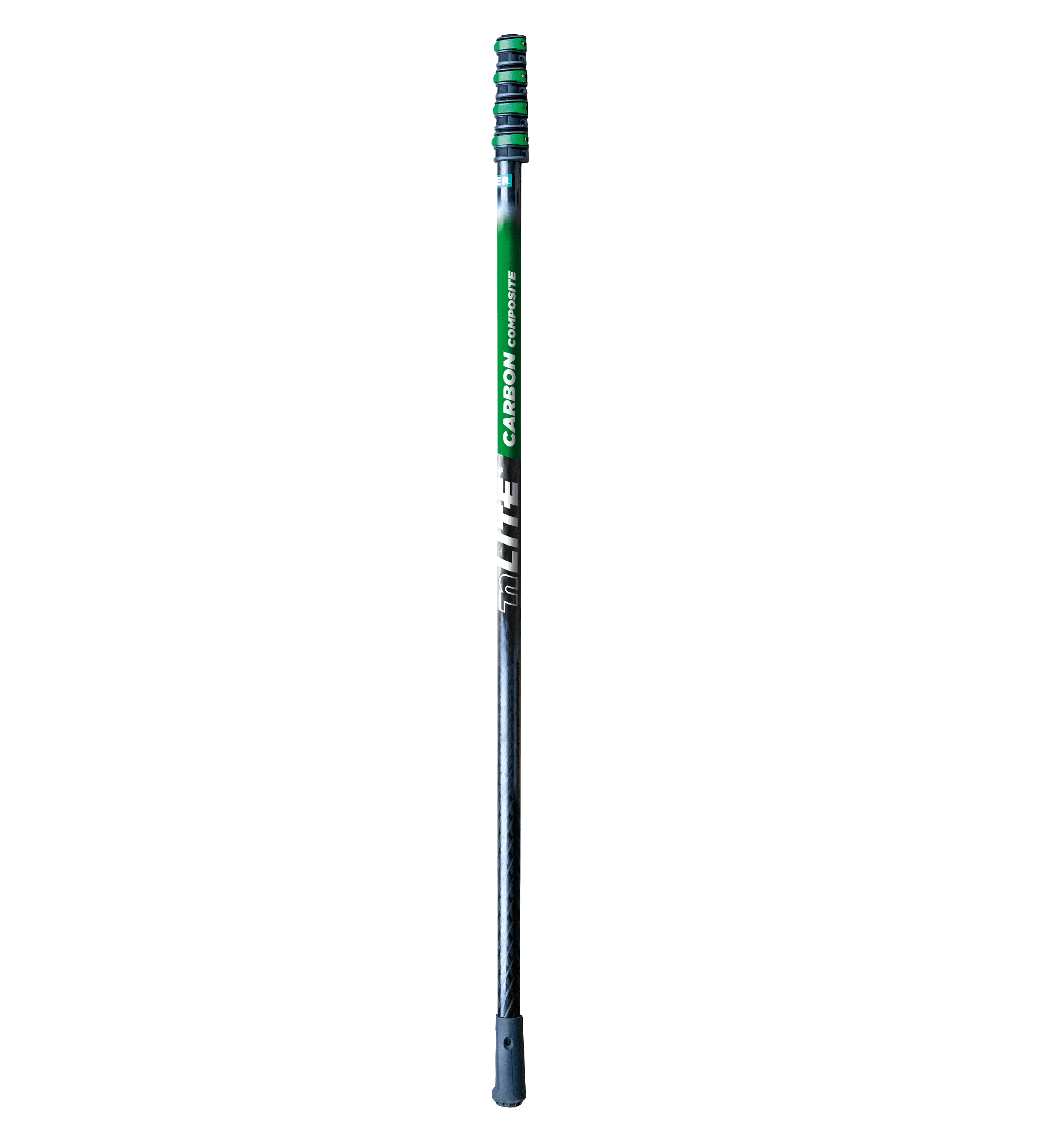 nLite Carbon Composite Teleskopstange 6,00 m nLite Carbon Composite Teleskopstange, vier Abschnitte, 6,00 m Länge, grünes und schwarzes Design.