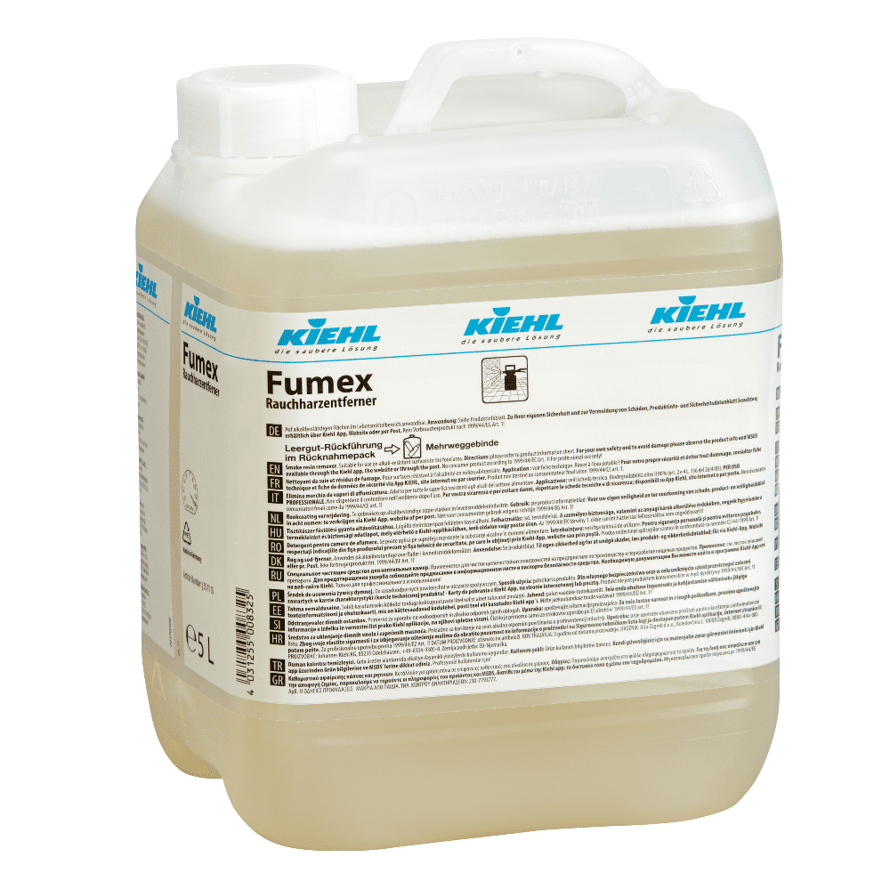 Kiehl Fumex Rauchharzentferner 5 Liter Kiehl Fumex Rauchharzentferner im 5-Liter-Kanister mit Etikett