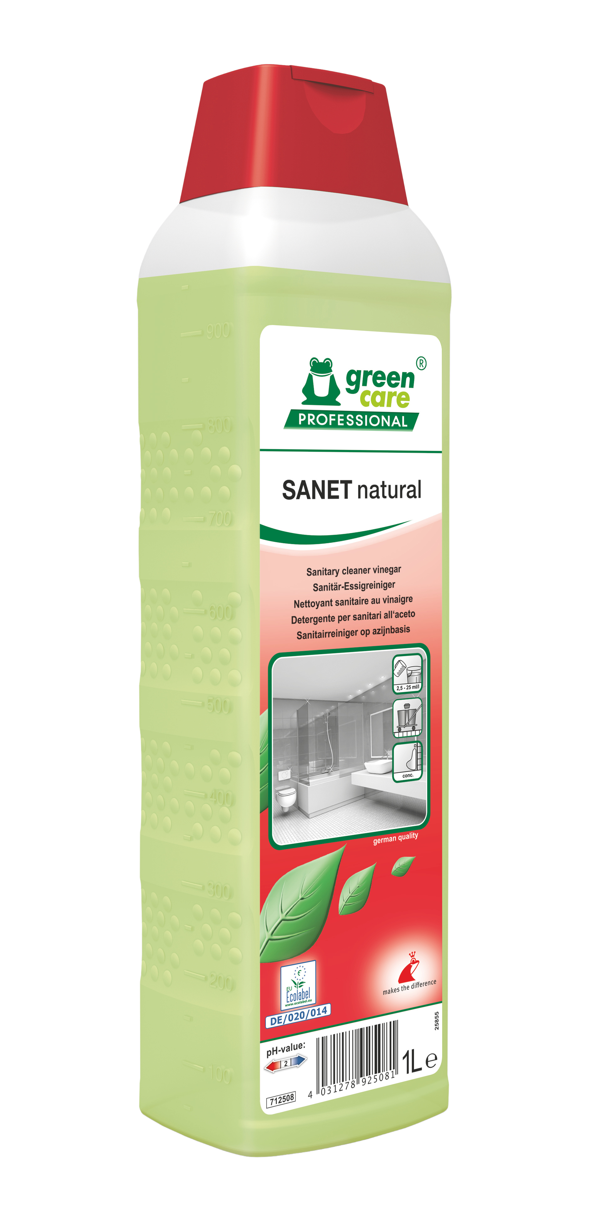 Tana SANET natural Saurer Sanitärunterhaltsreiniger, 1 l