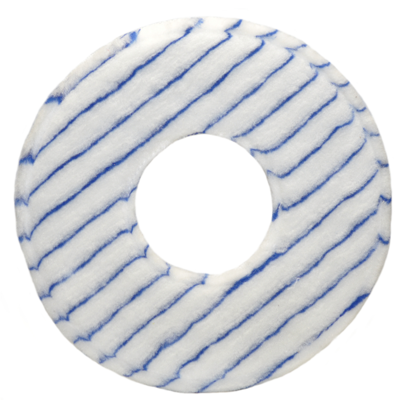 Reinigungspad mit blauen Streifen für Einscheibenmaschinen zur Bodenreinigung