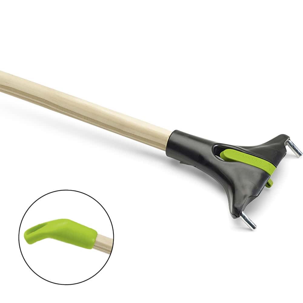 BECOnnect Holzgriff 135 cm BECOnnect Holz-Stiel 135 cm mit grünem Griff und schwarzem Kopf
