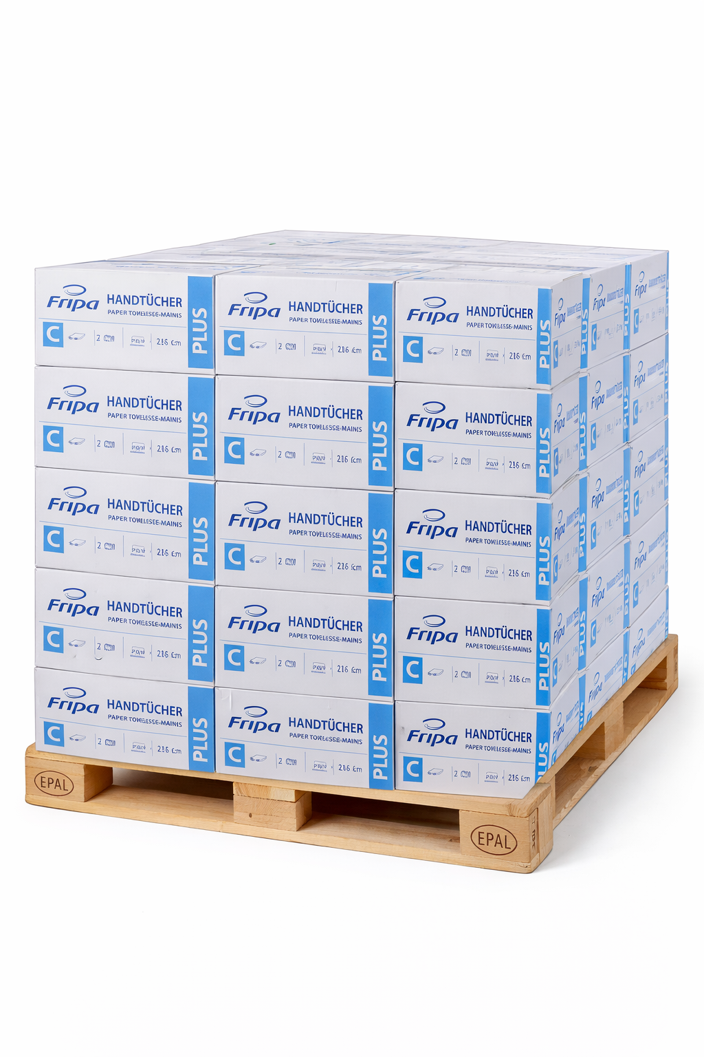 Papierhandtücher 1-lagig C-Falz natur – Palette (28 Karton)