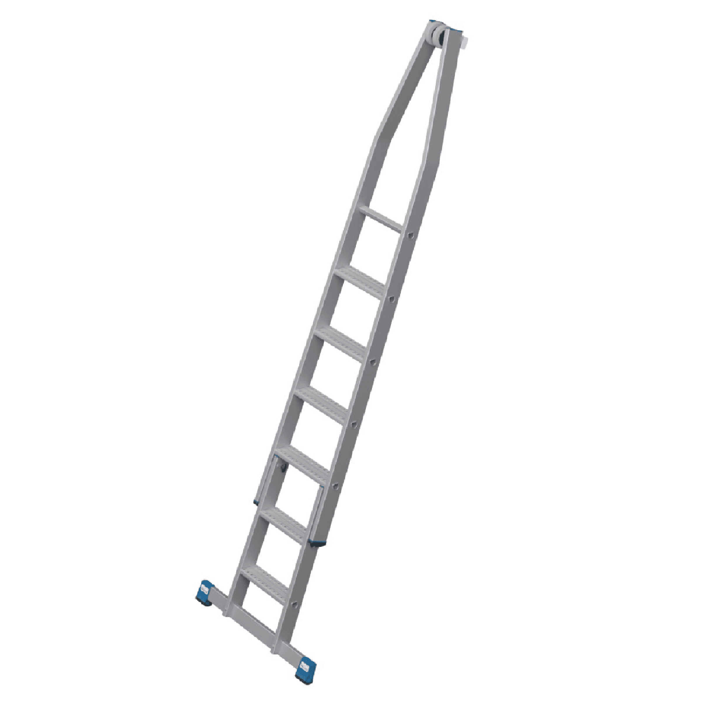KRAUSE-Systems Glasreiniger-Leiter KRAUSE-Systems Glasreinigerleiter mit sieben Stufen in vertikaler Position.