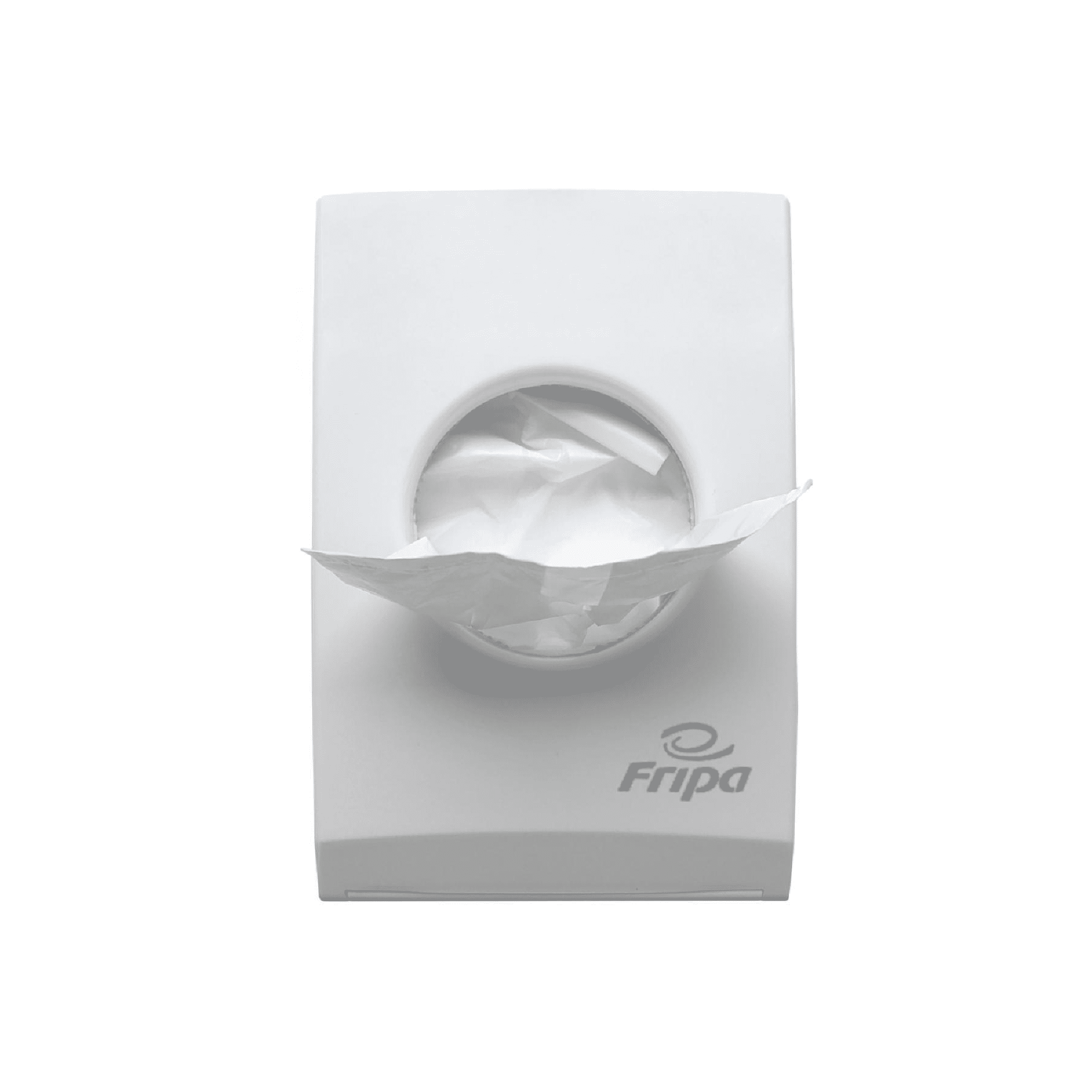 Fripa Kunststoff-Hygienebeutelhalter Fripa-Hygienebeutelhalter aus Kunststoff mit sichtbarem Papier im Inneren