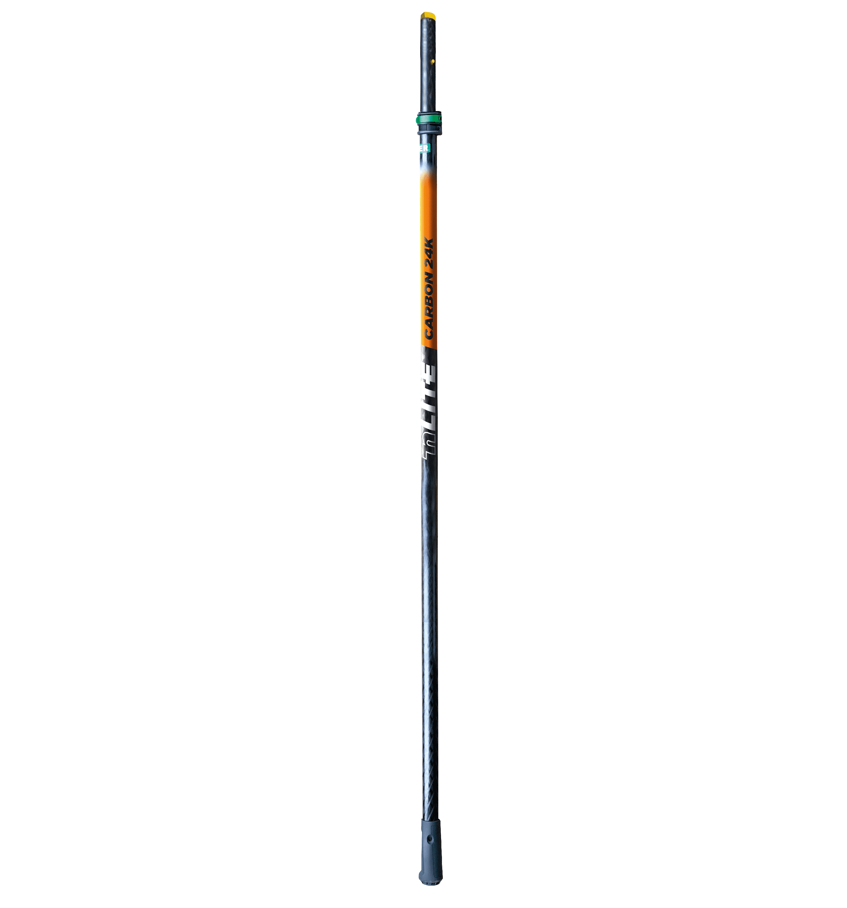 nLite Carbon 24K Verlängerungsstange nLite Carbon 24K Verlängerungsstange, zweiteilig, 3,20 m Länge, schwarz-oranges Design.
