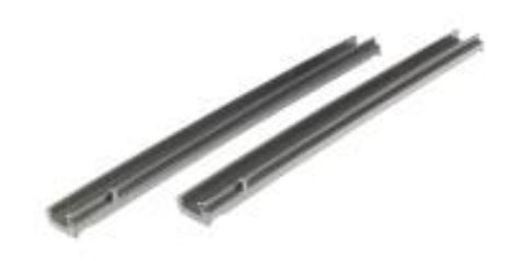 Laufschienen-Set für 1 Ablagebox, grau