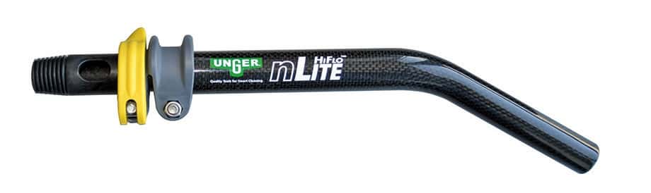 Unger nLite MultiLink Winkeladapter 20cm Unger nLite MultiLink Winkeladapter 20cm in Schwarz mit gelbem Griff.