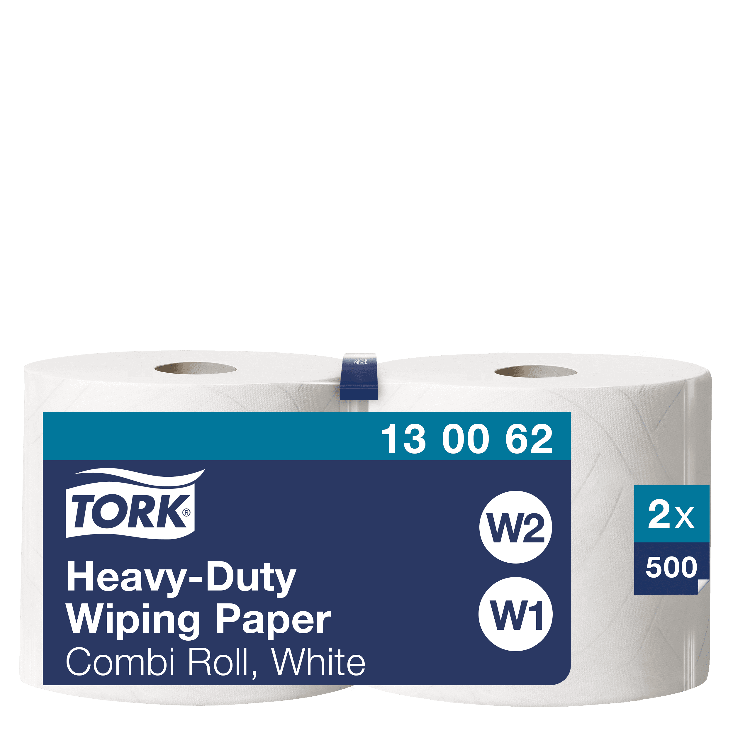 Tork Hochleistungs-Wischpapier-Kombirolle Tork Hochleistungs-Wischpapier-Kombirolle in weißer Verpackung