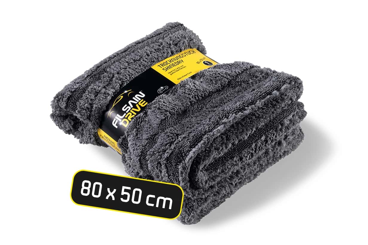 Fil Sain Drive Trocknungstuch Shaggy in Grau, 80 x 50 cm, für die professionelle Fahrzeugreinigung Fil Sain Drive Trocknungstuch Shaggy in Grau, 80 x 50 cm, für die professionelle Fahrzeugreinigung