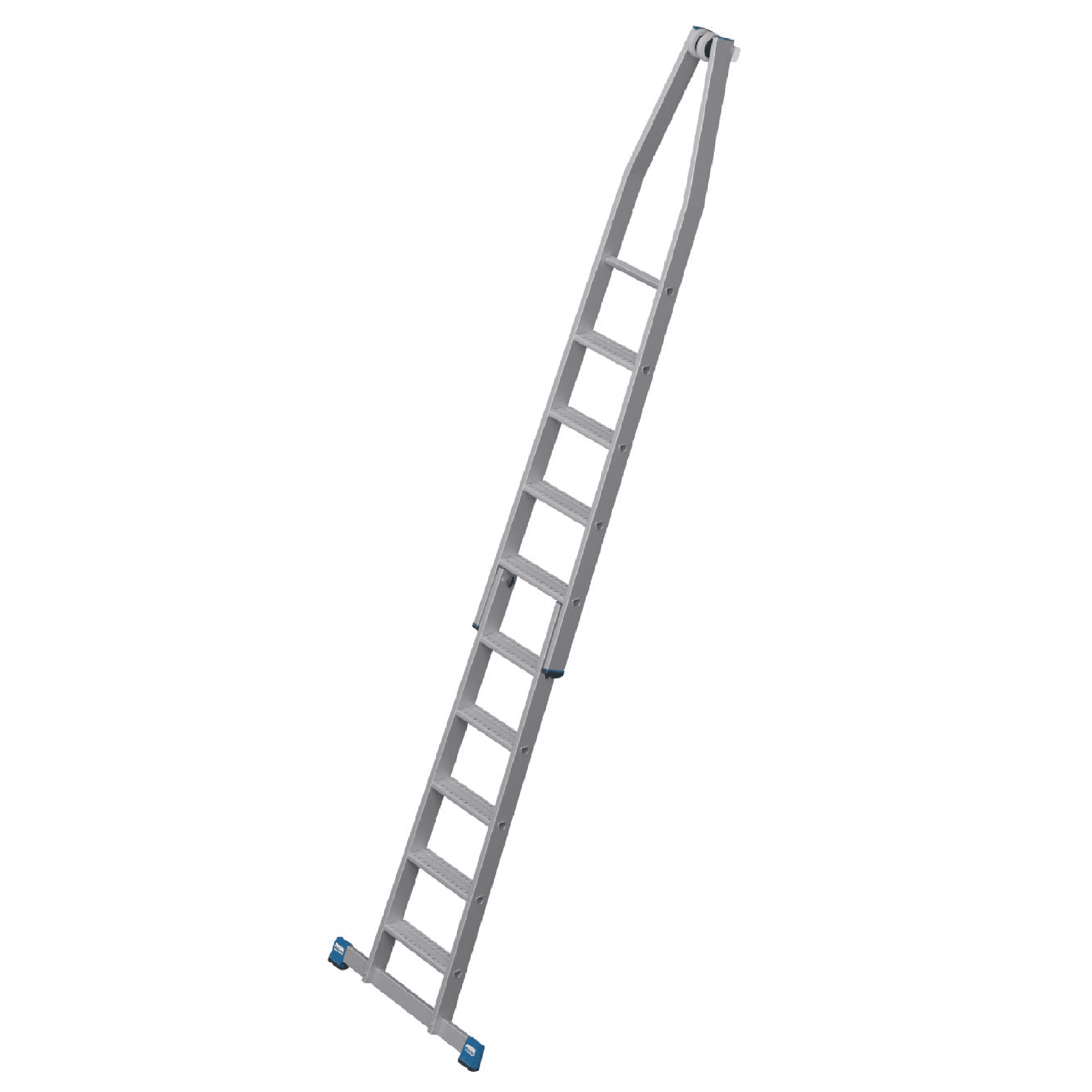 KRAUSE STABILO Glasreiniger-Leiter-Set R13 KRAUSE-Systems STABILO Glasreinigerleiter-Sets R13 mit 10 Stufen in vertikaler Ansicht.