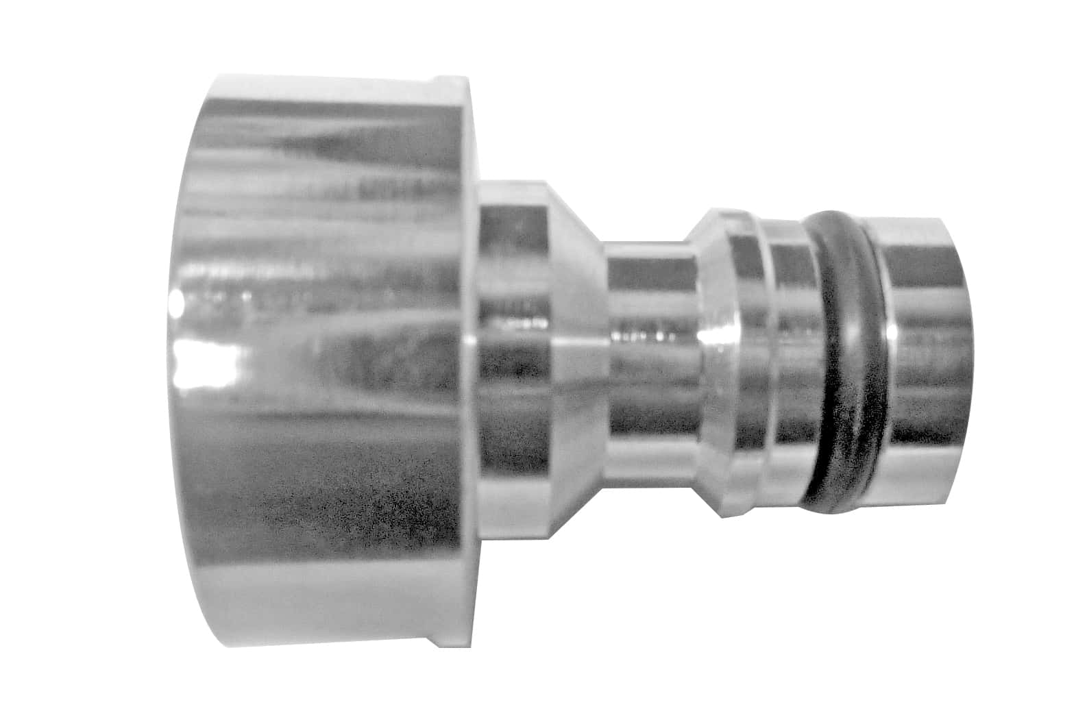 HydroPower RO40C Wassereinlassadapter HydroPower RO40C Wassereinlassadapter mit glänzender Metallic-Oberfläche und Gummidichtung.