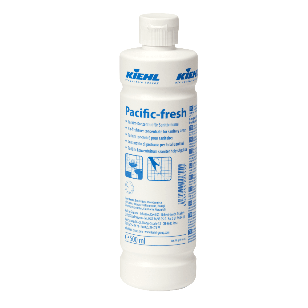 Kiehl Pacific Frischlufterfrischer-Konzentrat 500 ml Kiehl Pacific Fresh Lufterfrischer-Konzentrat in der 500 ml Dosierflasche für die professionelle Sanitärraumreinigung