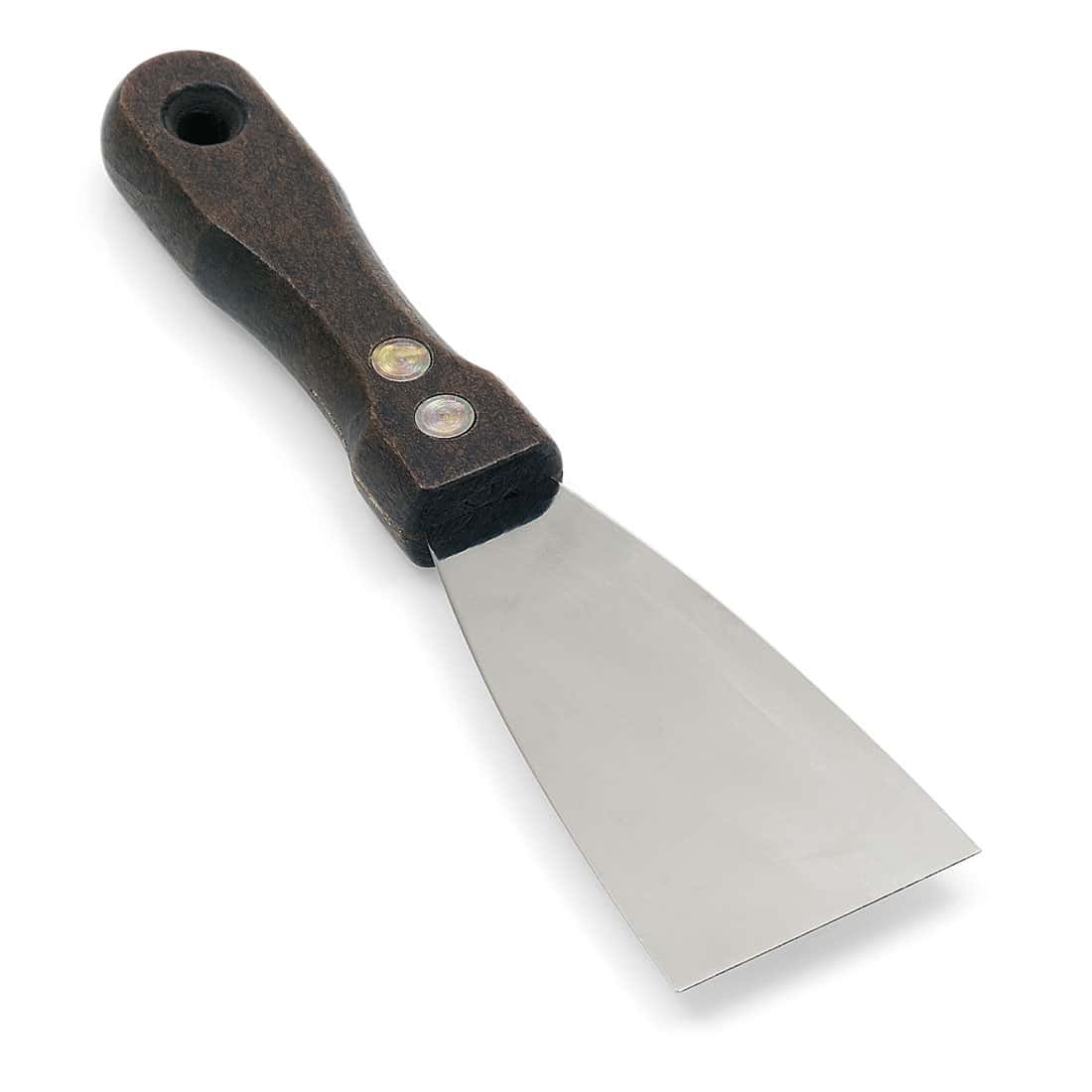 Profi-Malerspachtel 40 mm Edelstahl-Rostfrei Profi-Malerspachtel mit Edelstahlklinge und Holzgriff in Detailansicht