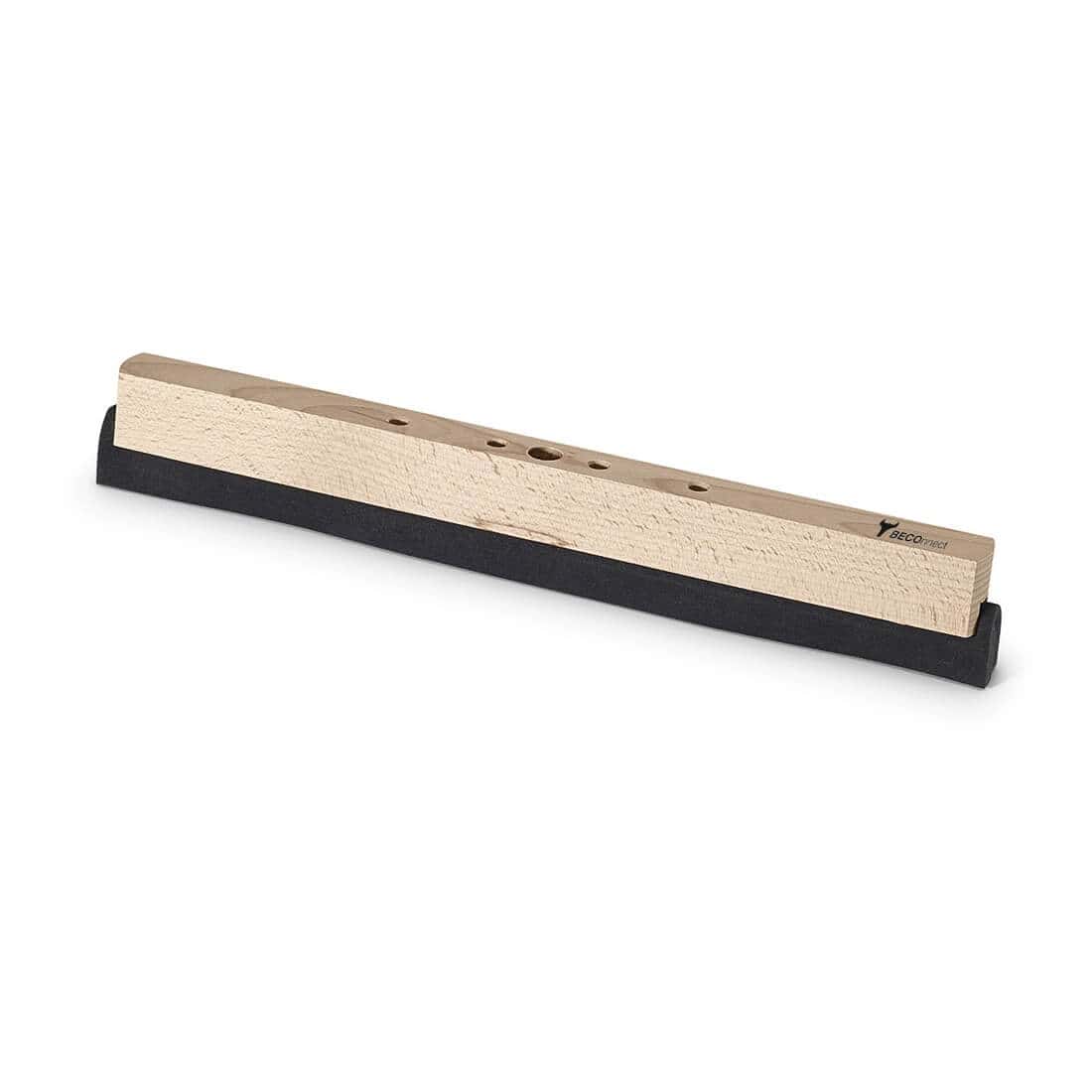 BECONNECT Bodenwischerkopf BECONNECT Bodenwischerkopf mit Holzkörper und schwarzem Gummiblatt für professionelle Bodenreinigungsanwendungen