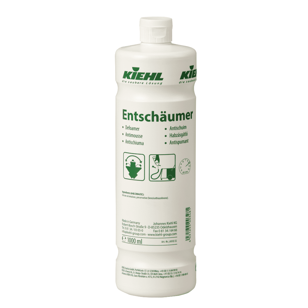 Kiehl Entschäumer 1000 ml Flasche Kiehl Entschäumer in der 1000 ml Flasche mit Produktetikett