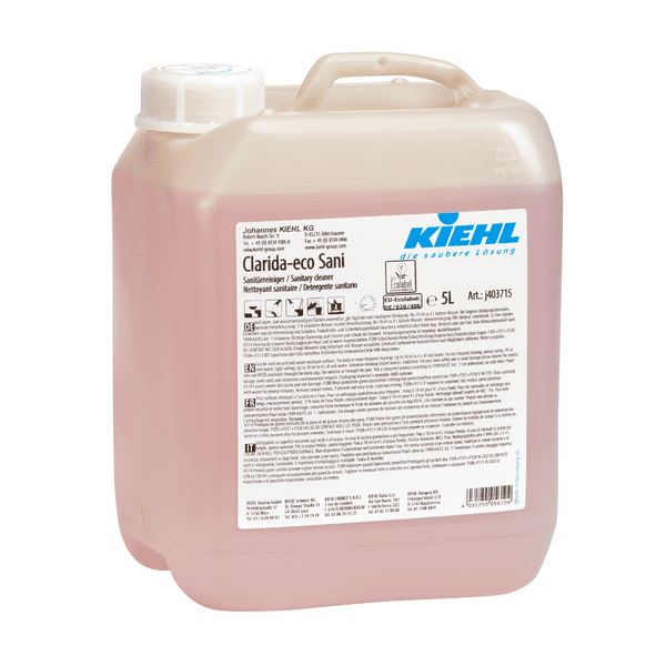 Kiehl Clarida-eco Sani Desinfektionskanister Kiehl Clarida-eco Sani im 5L-Kanister mit sichtbarem Etikett.