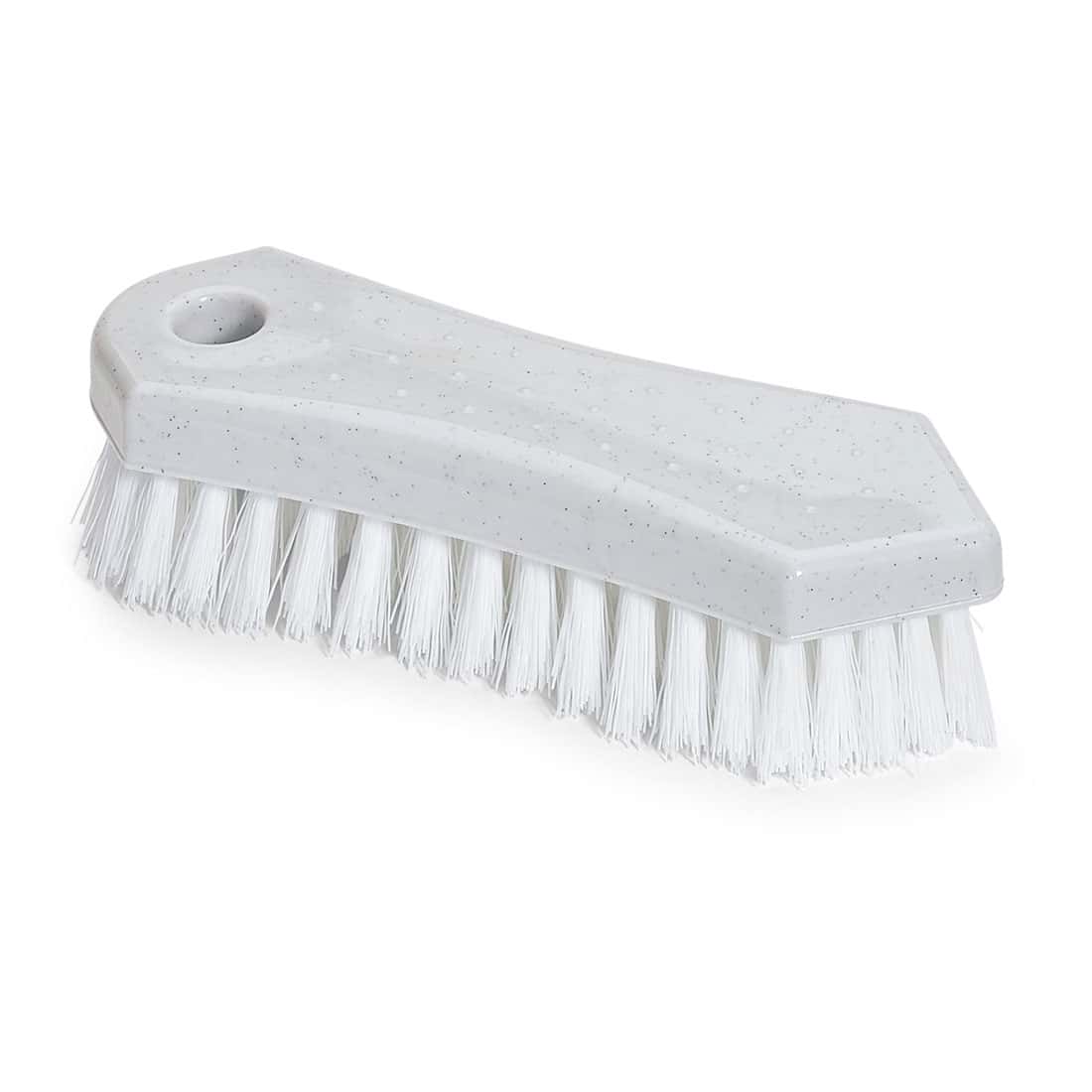 Nölle Profi Brush Allzweckbürste 18 cm Allzweckbürste mit weißen Borsten und grauem Griff, 18 cm lang.