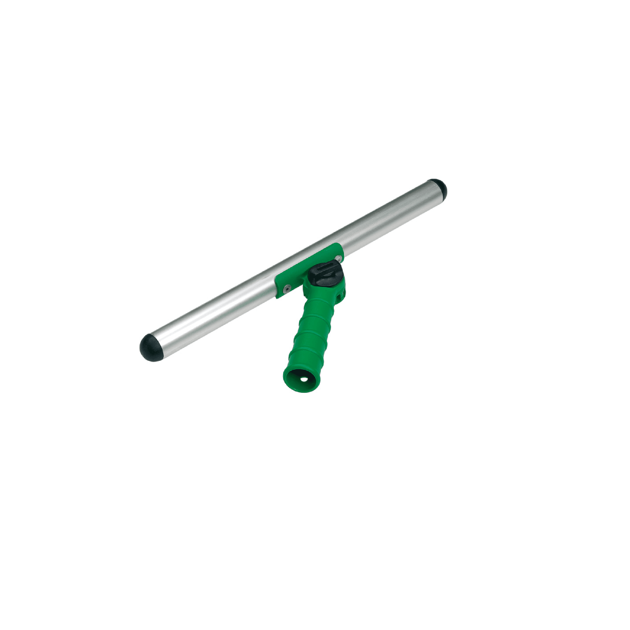 T-Griff für Fensterwaschanlage T-förmige Fensterwaschanlage mit Aluminiumstiel und grünem Kunststoffgriff für die professionelle Glasreinigung in gewerblichen Gebäuden