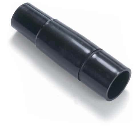 Staubsaugerschlauchadapter Schwarzer Staubsaugerschlauchadapter aus Kunststoff zum Anschluss von Saugrohren und Zubehör in professionellen Reinigungssystemen