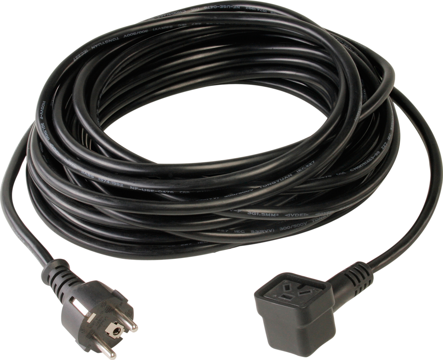 Zuleitung 2-adrig, 10,0 m x 1,0 mm², NuCable, schwarz