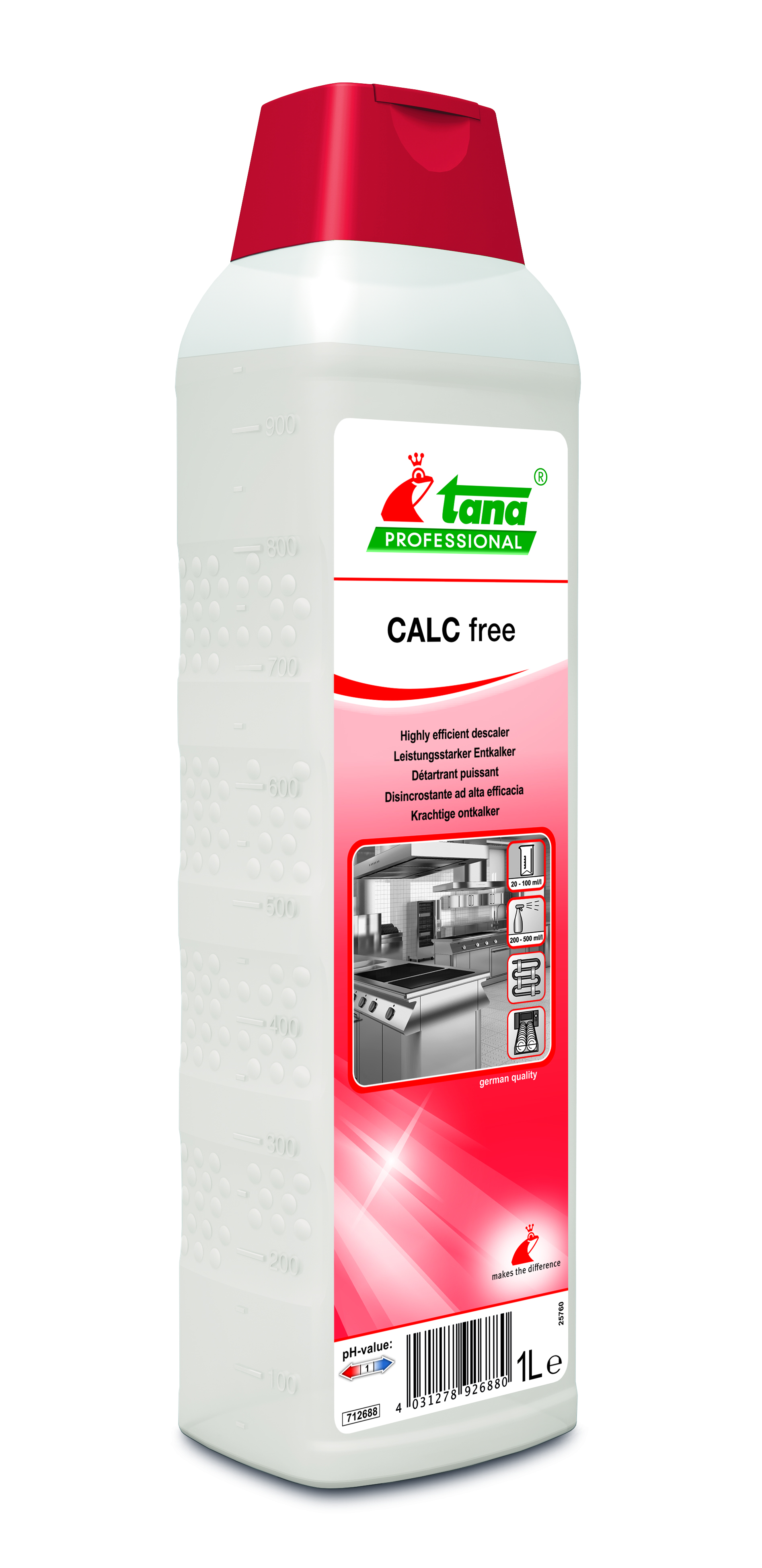 Tana CALC free Entkalker für Spül- und Waschmaschinen, 1 l