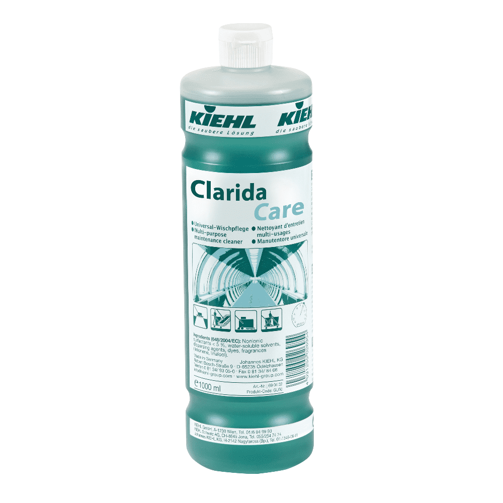 Kiehl Clarida Care Universal-Wischpflege im grünen 1000ml Flaschenkanister für die professionelle Unterhaltsreinigung Kiehl Clarida Care Universal-Wischpflege im grünen 1000ml Flaschenkanister für die professionelle Unterhaltsreinigung