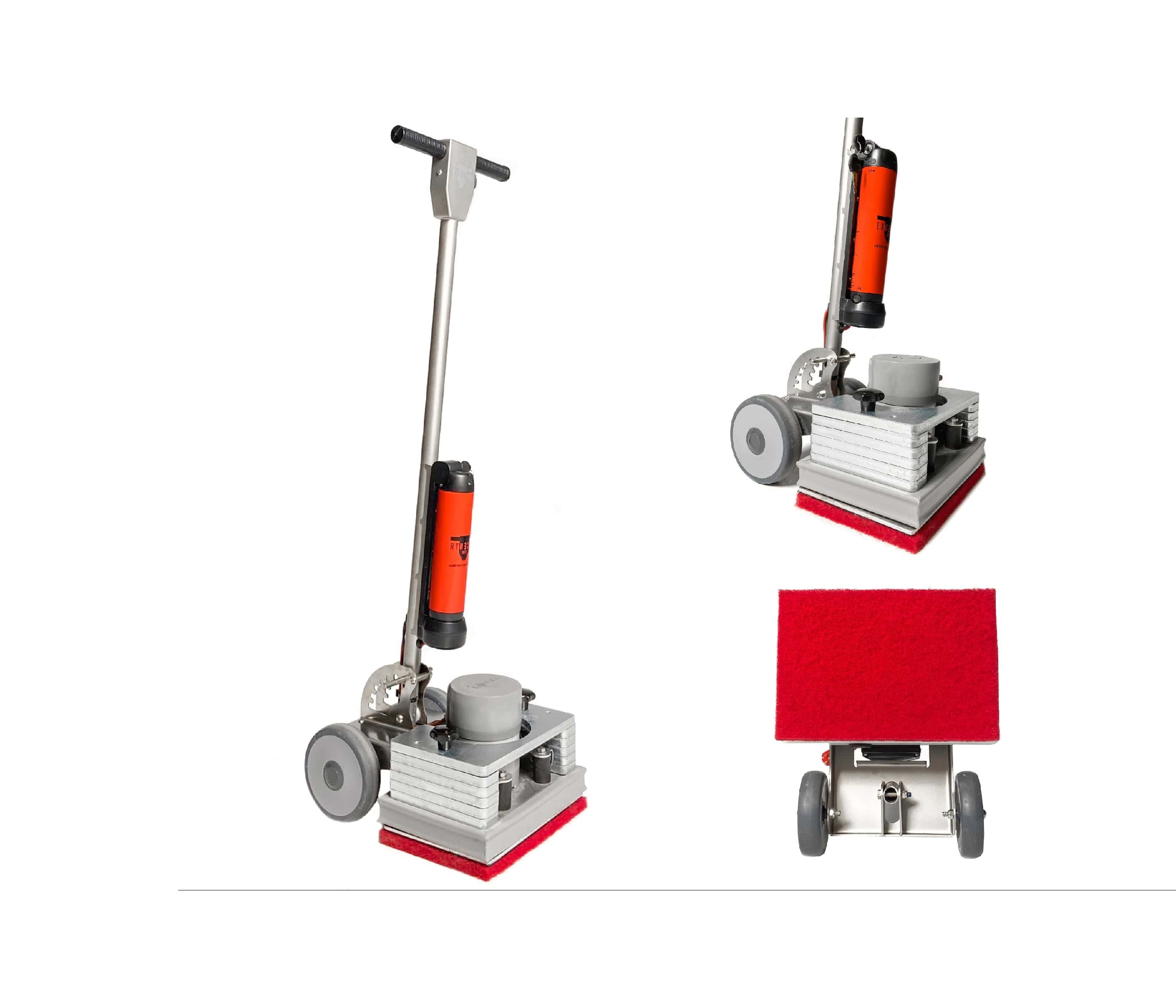 Excentr 30-20+B Bodenreinigungsmaschine Excentr 30-20+B Bodenreinigungsmaschine mit rotem Pad und Griff