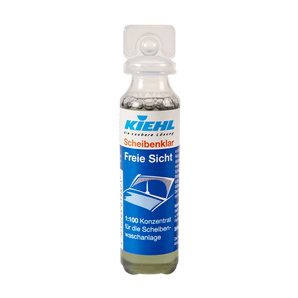 Kiehl Scheibenklar Freie Sicht Konzentrat in transparenter Dosierflasche mit blauem Etikett für Scheibenwaschanlagen Kiehl Scheibenklar Freie Sicht Konzentrat in transparenter Dosierflasche mit blauem Etikett für Scheibenwaschanlagen