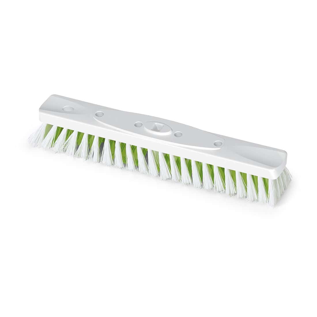 BECOnnect Bodenbürste mit X-Borsten BECOnnect Bodenbürste mit X-Borsten, 40 cm, weiße und grüne Borsten.
