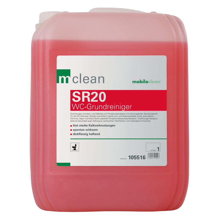 mclean SR20 WC Grundreiniger Dickﬂüssiger Urinstein- und Kalklöser