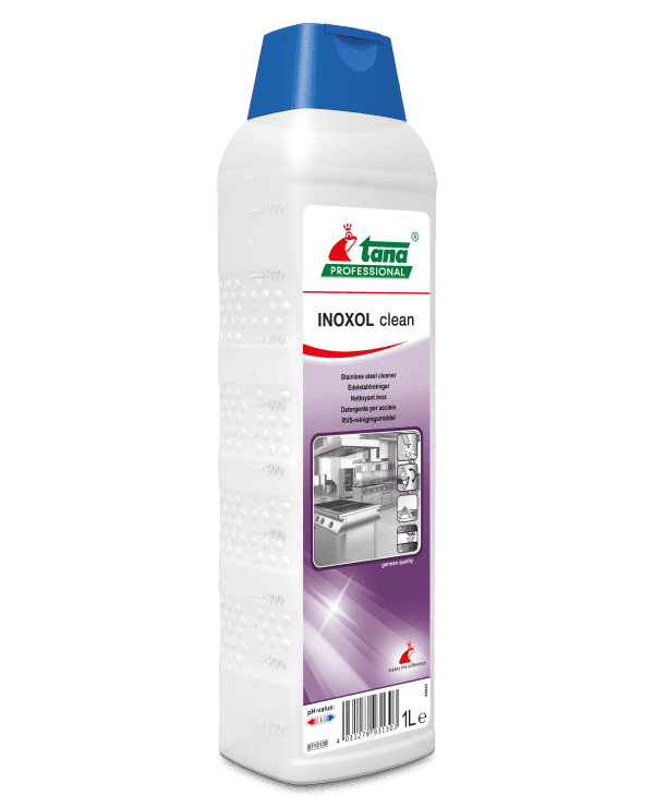 Tana Professional Inoxol Clean Edelstahlreiniger Tana Professional Inoxol Clean Edelstahlreiniger in der 1-Liter-Dosierflasche für die professionelle Küchenreinigung