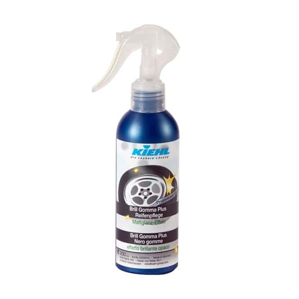 Kiehl Bril Gomma Plus Reifenpflege Mattglanz-Effekt in blauer Sprühflasche für professionelle Fahrzeugpflege Kiehl Bril Gomma Plus Reifenpflege Mattglanz-Effekt in blauer Sprühflasche für professionelle Fahrzeugpflege