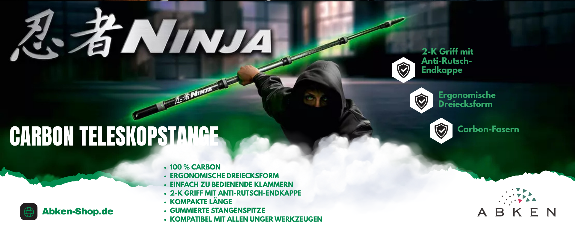 Unger Ninja Carbon Stangen